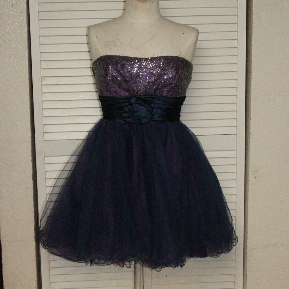 Speechless Purple & Blue Prom dress sz9